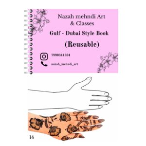 Mehndi Practice Book for Beginners | Reusable Book Buy One Get One Free with Henna powder – 10000x Times Perfect Paperback